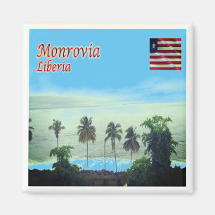 zLR005 MONROVIA, Liberia, Africa, Fridge Magnet