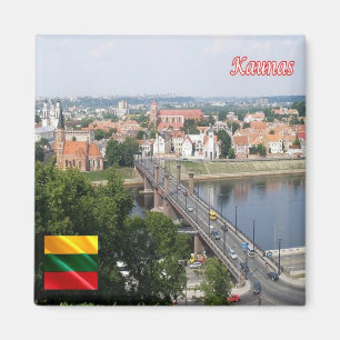 zLT008 KAUNAS, Lithuania, Europe, Fridge Magnet