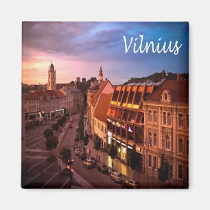 zLT009 VILNIUS, Lithuania, Europe, Fridge Magnet
