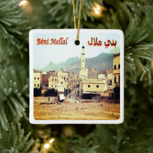 zMA004 MOROCCO, Beni Mellal, Africa, Ceramic Ornament