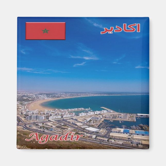 zMA026 AGADIR, Morocco, Africa, Fridge Magnet (Front)