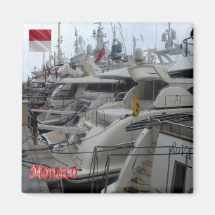 zMC003 Yachts at MONACO, Fridge Magnet