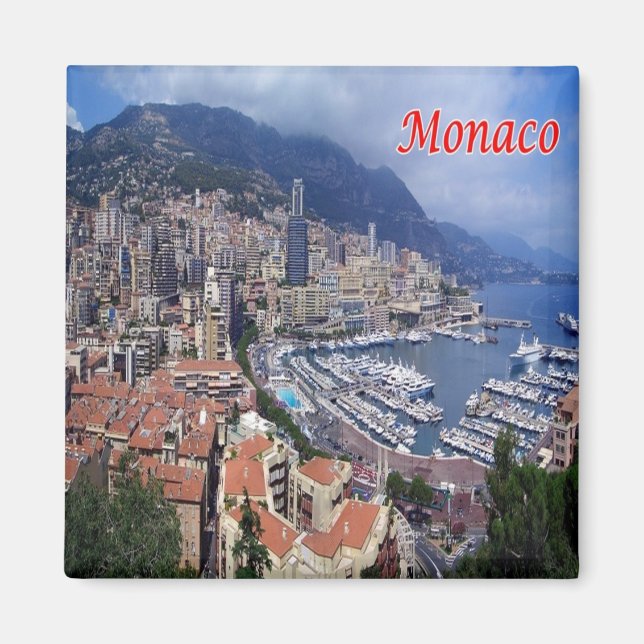 zMC029 MONACO, Europe, Fridge Magnet (Front)