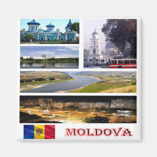 zMD005 MOLDOVA collage mosaic, Europe, Fridge Magnet