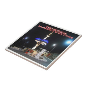 zME009 PODGORICA Dajbabska Gora Tower, Tile