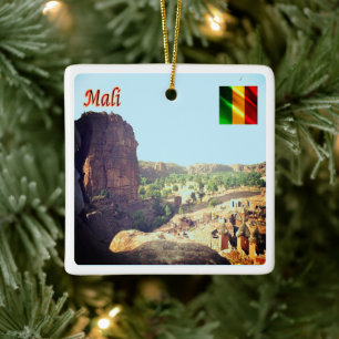 zML005 MALI, Begnimatou, Africa, Ceramic Ornament