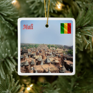 zML006 MALI, Endelou, Africa, Ceramic Ornament