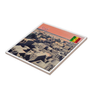 zML011 MALI, Timbuctu, Africa, Tile