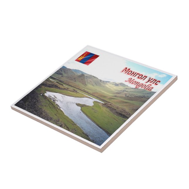 zMN007 STEPPES, Mongolia, Asia, Tile (Side)