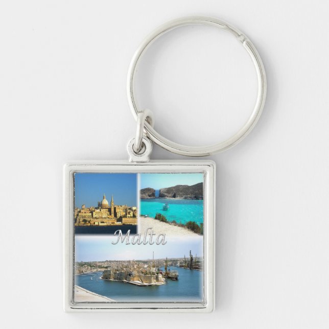 zMT006 VALLETTA, Malta, Europe, Keychain (Front)