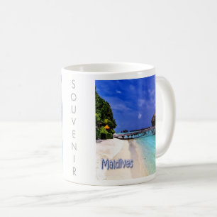 zMV004 îles Plage de MALDIVES, Asie, Coffee Mug