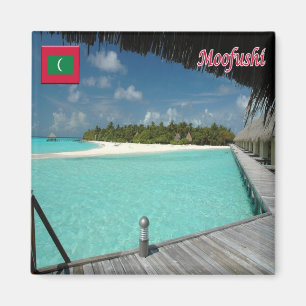 zMV011 MOOFUSHI, Maldives, Asia, Fridge  Magnet