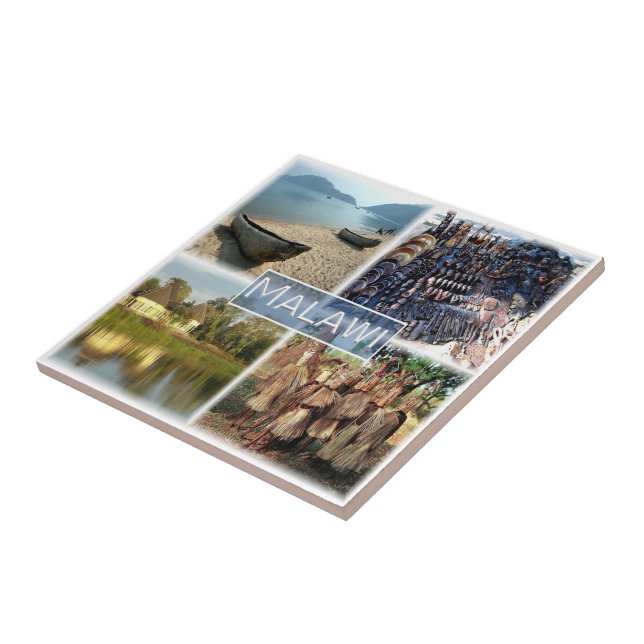 zMW010 MALAWI, Mosaic, Africa, Tile (Side)