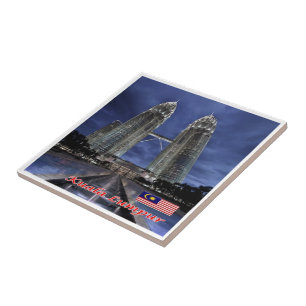 zMY005 PETRONAS TWIN TOWERS, Kuala Lampur, Tile