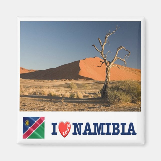 zNA008 NAMIBIA I Love, Africa, Fridge Magnet (Front)
