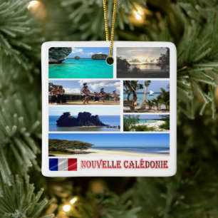 zNC003 NEW CALEDONIA, mosaic, Oceania, Ceramic Ornament