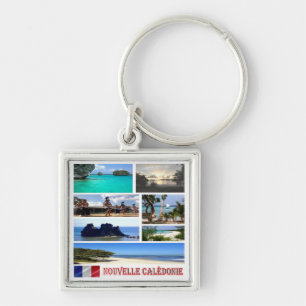 zNC003 NEW CALEDONIA, mosaic, Oceania, Keychain