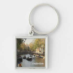 zNL017 AMSTERDAM navigable canal, Keychain