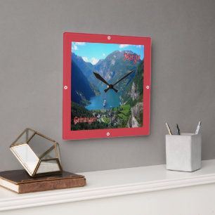 zNO005 GEIRANGER, Norway, Europe, Square Wall Clock