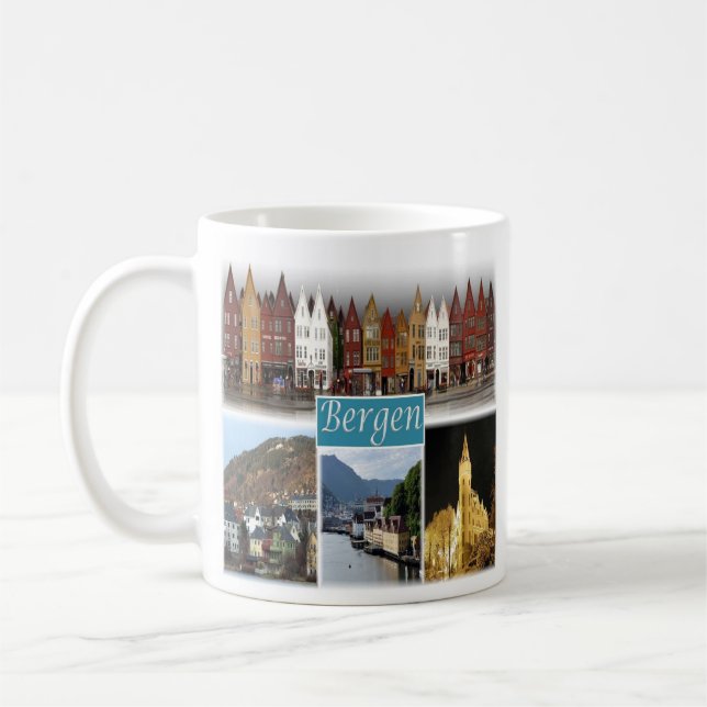 zNO009 BERGEN, Norway, Europe, Coffee Mug (Left)
