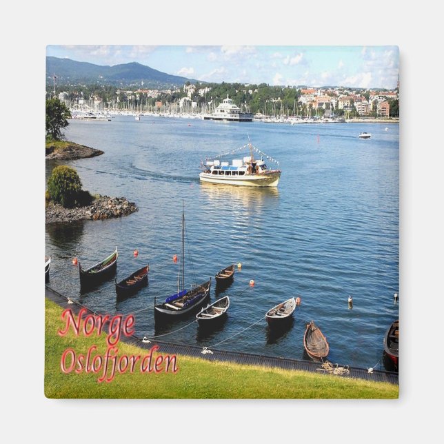 zNO162 OSLOFJORDEN, Norway, Europe, Fridge Magnet (Front)