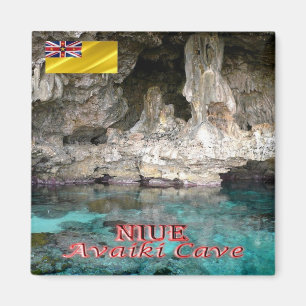 zNU004 NIUE, AVAIKI CAVE, Oceania, Fridge Magnet