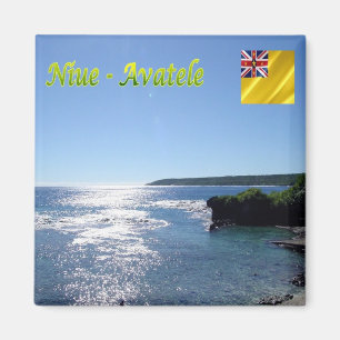 zNU006 AVATELE, NIUE, Sea View, Oceania, Fridge Magnet