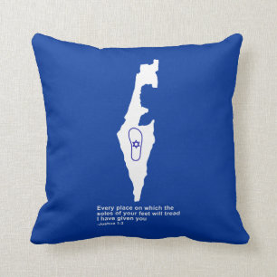 Zo Artzeinu - Joshua 1:3 Throw Pillow