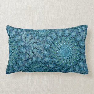 Zoa Coral in Peacock Colours Lumbar Pillow