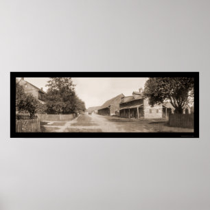 Zoar OH Old Street Photo 1905 Poster