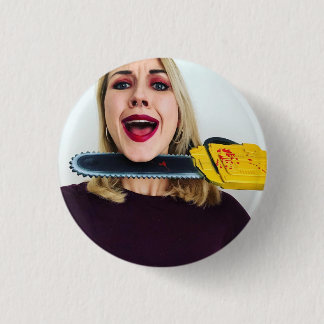 Zobo With a Shotgun - Chainsaw Badge 1 Inch Round Button