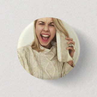 Zobo With a Shotgun - Scream Badge 1 Inch Round Button