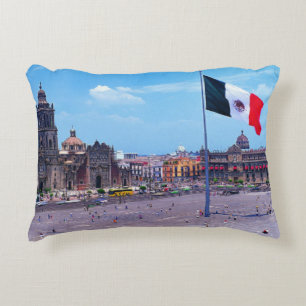 Zocalo, Mexico City, Mexico Decorative Pillow