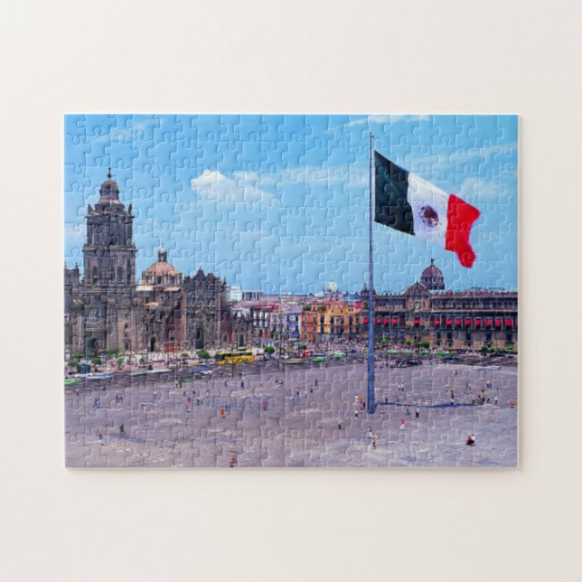 Zocalo, Mexico City, Mexico Jigsaw Puzzle (Horizontal)