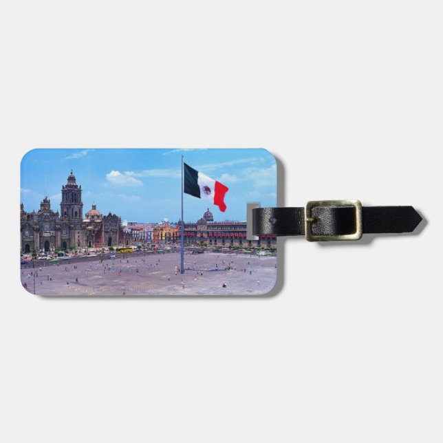 Zocalo, Mexico City, Mexico Luggage Tag (Front Horizontal)