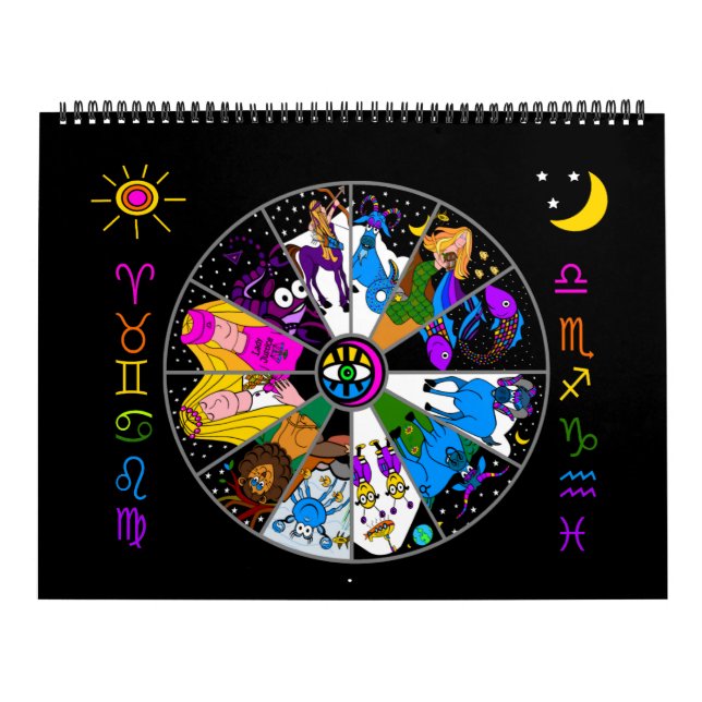 ZODIAC 12 MOIS CALENDRIER Mère Zodiac et amis (Protection)