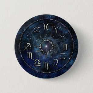 Zodiac 2 Inch Round Button