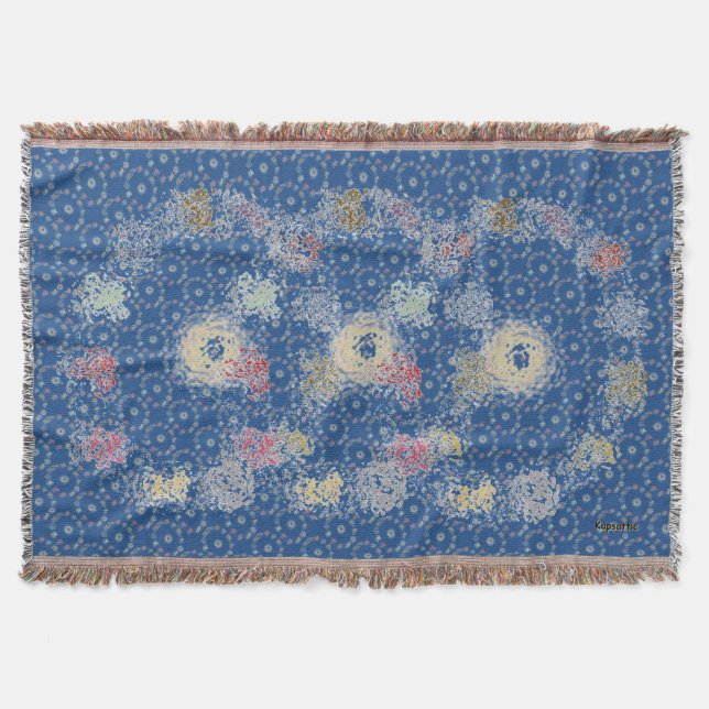 Zodiac Abstract Throw Blanket (Front)