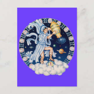 Zodiac Aquarius - Customize it! Postcard