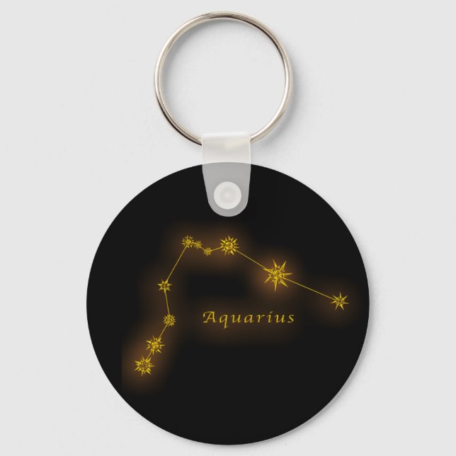 Zodiac - Aquarius Keychain (Front)