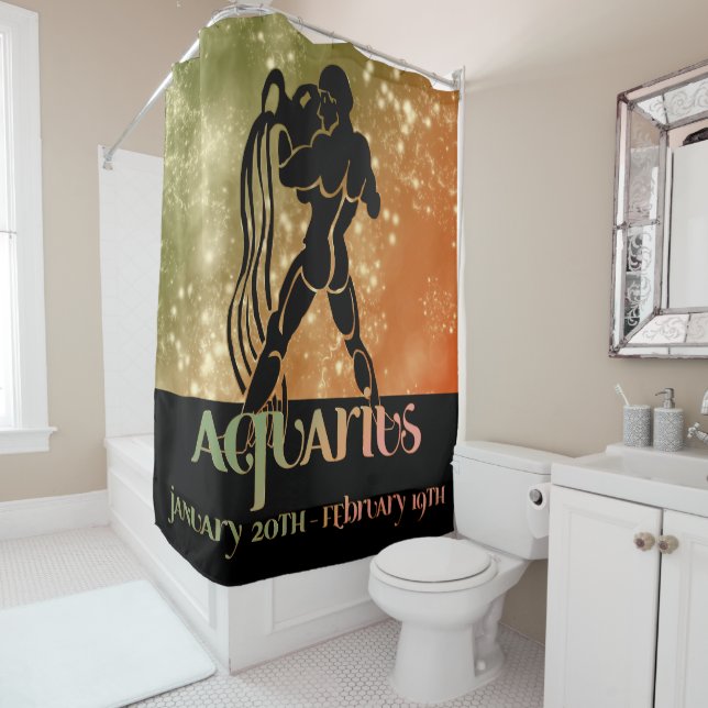 Zodiac : Aquarius Orange & Green Space Design (In Situ)