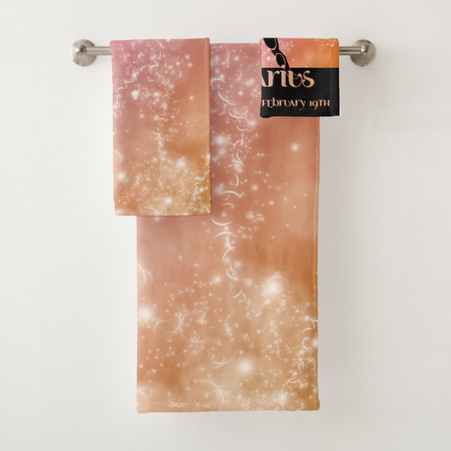 Zodiac : Aquarius Pink & Peach Space Design (En situation)