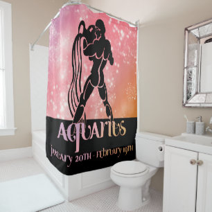 Zodiac : Aquarius Pink Space Design