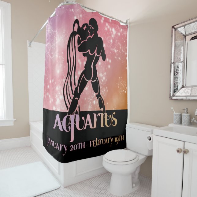 Zodiac : Aquarius Pink Space Design (In Situ)