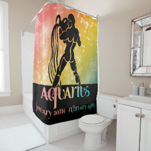 Zodiac : Aquarius Pink & Yellow Space Design