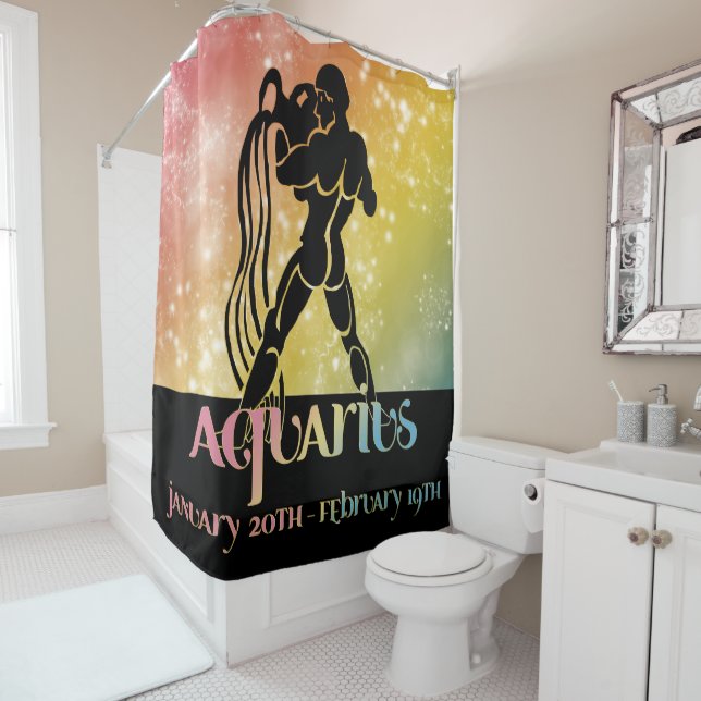 Zodiac : Aquarius Pink & Yellow Space Design (In Situ)