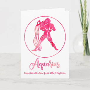 Zodiac : Aquarius Searching for Love Compatiblity Card