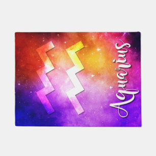 Zodiac : Aquarius Space Candy Doormat