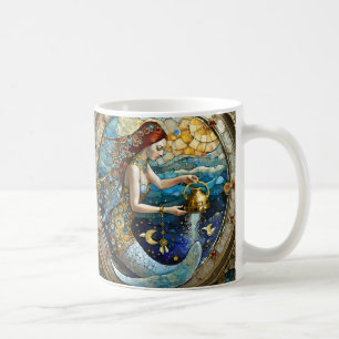 Zodiac - Aquarius The Water Bearer Mermaid Coffee Mug