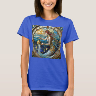 Zodiac - Aquarius The Water Bearer Mermaid T-Shirt